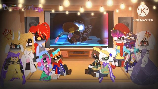 "Undertale react to Chara vs Nightmare! Sans"[Part 1][My AU❗️][Twisted Soul AU][Read Desc❗️] смотреть онлайн
