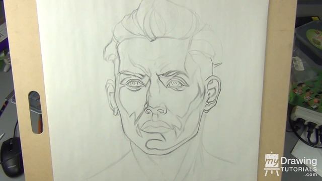 Portrait Drawing Quick Sketch in Charcoal смотреть онлайн