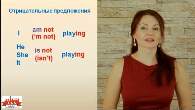PRESENT CONTINUOUS Отрицание видео для детей. Онлайн школа ILS