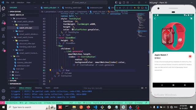 Flutter UI Design | Bloc state management and Hive database | Smart watch UI. смотреть онлайн