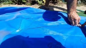 Ремонт бассейна. Как правильно клеить каркасный или надувной бассейн. Клеящая лента для бассейна.