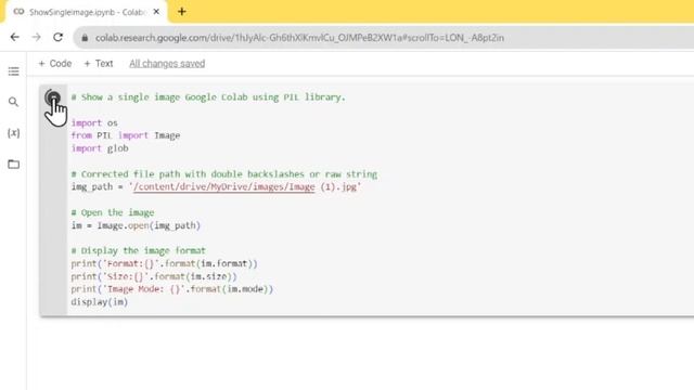 Show a Single Image using Python in Colab смотреть онлайн