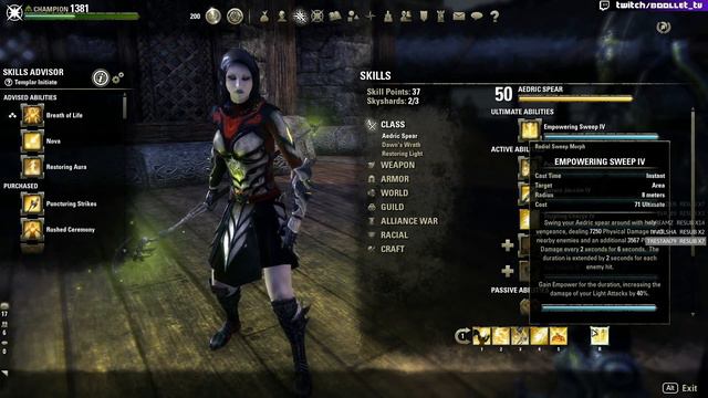 Мана Темплар PvP "эпапа лучники" билд l The elder scrolls online смотреть онлайн