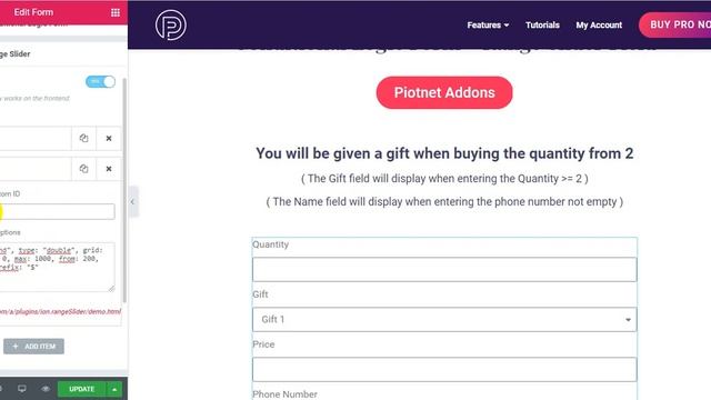 Conditional Logic Form + Range Slider Field for Elementor Form Tutorial | Piotnet Addons PAFE смотреть онлайн