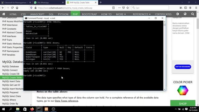 MySQL Episode 1B: Create Table, Insert, Primary Key смотреть онлайн