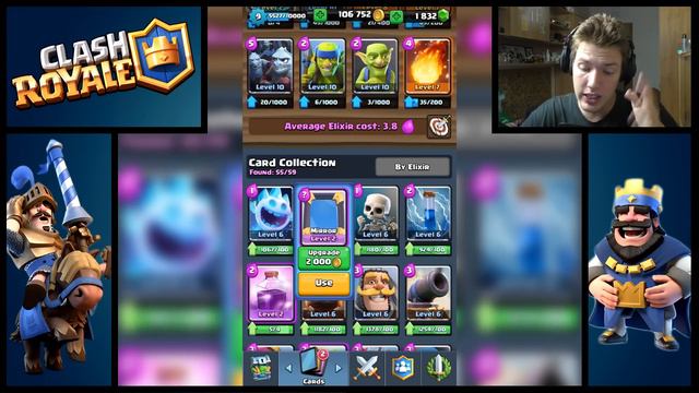 2 LEGENDARY CHESTKY! - Clash Royale #11 | SK Let's play | facecam | HD 50FPS смотреть онлайн