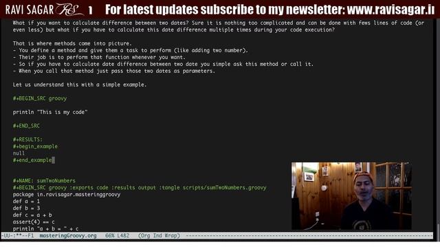 Literate Programming - Quickly insert code blocks in Emacs Org Babel смотреть онлайн