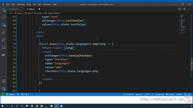 React JS 26 - Rendering Form Elements in Loop. Refactoring To Replace Hard Coded Values With Map смотреть онлайн