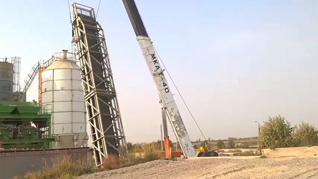 Демонтаж наклонного транспортёра БСУ смотреть онлайн