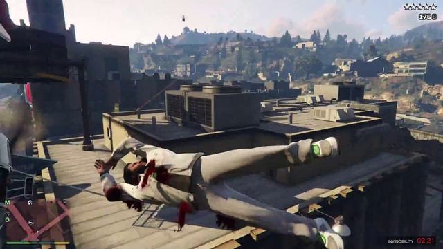 Grand Theft Auto V grappling hook bug смотреть онлайн