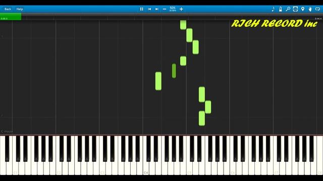 [Synthesia | Piano Tutorial] "Ой ти, дівчино зарученая" (speed: 100%, 50%) смотреть онлайн