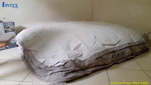 Review Bơm Test Giường Hơi Tự Phồng INTEX Ngay Tại Ngày Khách Hàng