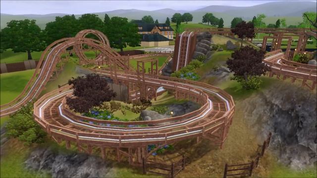 The Sims 3 - Roller Coaster Building - Haunted Hill - смотреть онлайн