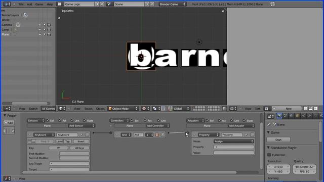 Blender 2.5 Game Engine Tutorial Dynamic Text Display - 'Hello World' (Old Version) смотреть онлайн