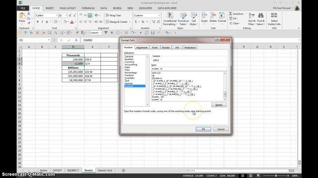 How To Format Large Numbers Into Thousands Or Millions In Excel смотреть онлайн