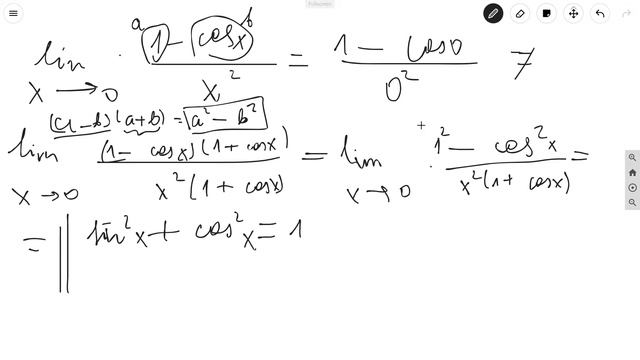 lim((1-cosx)/x^2) | Алгебра 11 класс #26 смотреть онлайн