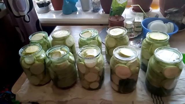 Квашеные кабачки на зиму. Консервация кабачков. смотреть онлайн