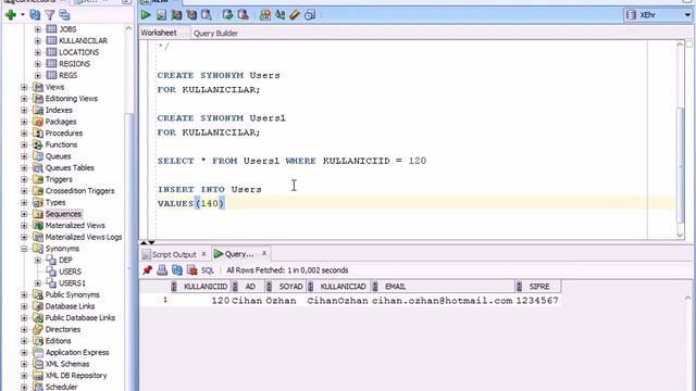 Oracle Synonym смотреть онлайн