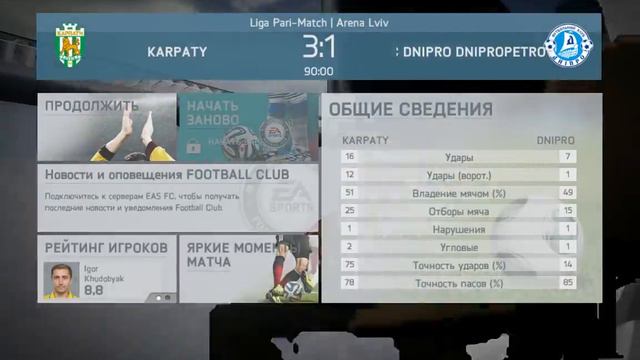 FIFA 14| Кар'єра за Карпати Львів| №2