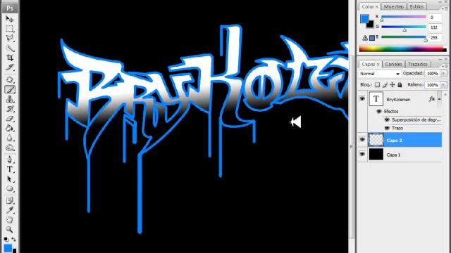 Como hacer un graffiti o letras raperas con photoshop смотреть онлайн