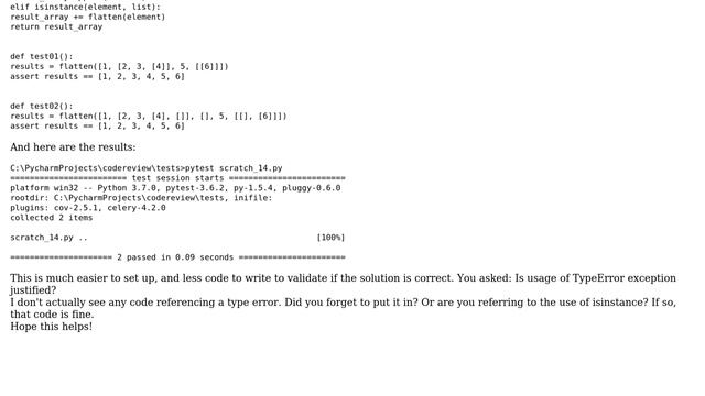 Code Review: Flatten an array in Python (3 Solutions!!) смотреть онлайн