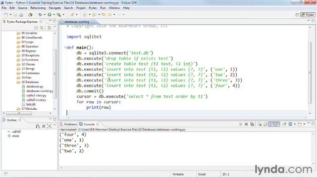 1601 Creating a database with SQLite 3 смотреть онлайн