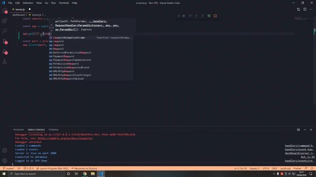 Add an Index Route - Discord Bot Dashboard 2