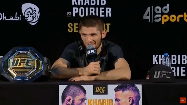 Бой Хабиба и Порье , Хабиб рассказывает зачем он снова прыгнул к Дане Вайту