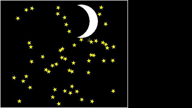Night with stars and moon | Python Turtle смотреть онлайн