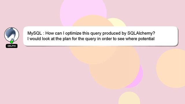 MySQL : How can I optimize this query produced by SQLAlchemy? смотреть онлайн