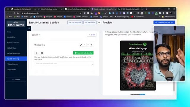 Best GitHub profile README.md maker смотреть онлайн