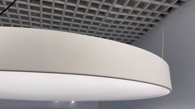 Подвесной круглый светодиодный светильник D1200мм с полной засветкой смотреть онлайн