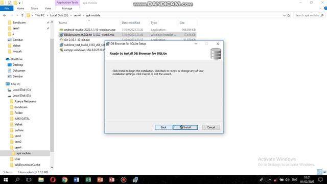 Tutorial install AndroidStudio,XAMPP,GIT,DB Browser SQLite, dan Sublime text смотреть онлайн