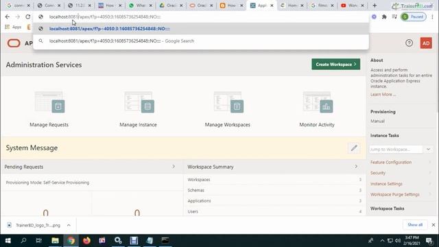 Oracle Apex change Port Number | TrainerBD.com смотреть онлайн