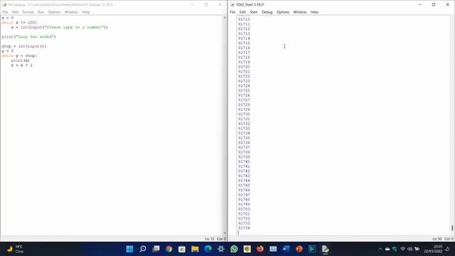 Python number loop for 10 mins & 12s. *CODE IN DESC* смотреть онлайн