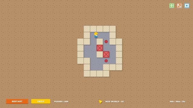 Super BoxMan Ultra: Mud World - Level 3 Walkthrough смотреть онлайн