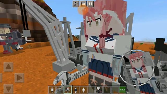 Minecraft mod. Военная техника + аниме солдаты. смотреть онлайн