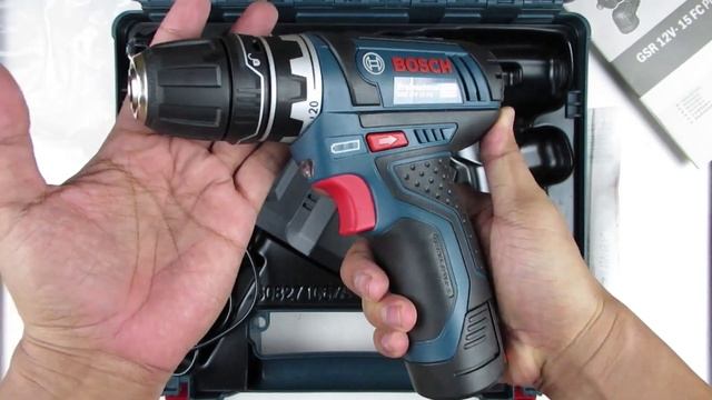 Mesin Bor Obeng Baterai Cordless Drill Driver Bosch GSR 12V-15 FC - FlexiClick