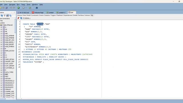 Importance of tables and Datatypes in SQL|Oracle смотреть онлайн