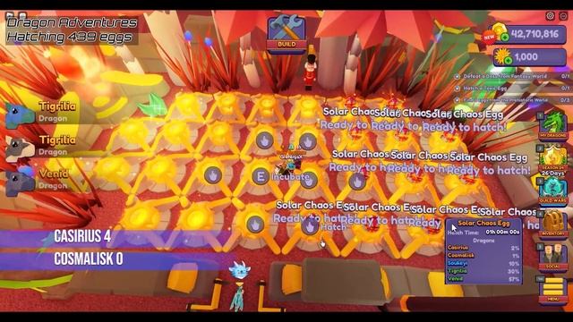 Hatching 439 Solar Chaos Eggs during Solstice 2023 event | Dragon Adventures Roblox смотреть онлайн