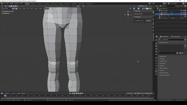 Blender [2.8/2.9] Character Weight Paint: #1 Vertex Groups (beginner tutorial) смотреть онлайн