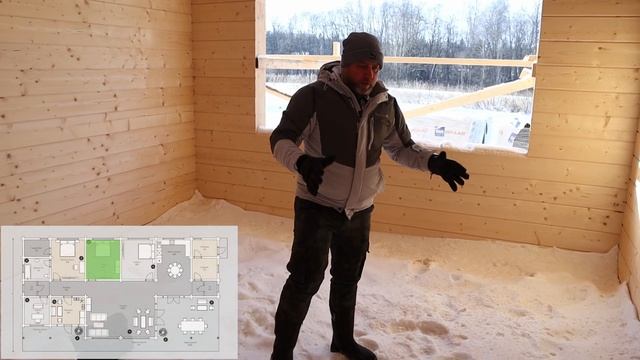 Классный проект одноэтажного дома 315м2 из клееного бруса с панорамными окнами смотреть онлайн