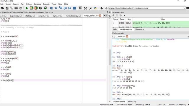 Python 3 Basics # 6 | Numpy Array | Create | Access | Update | Slice | Basic Operation | Functions смотреть онлайн