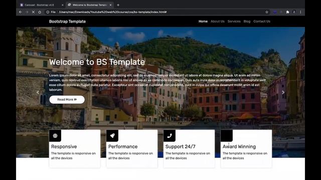 HTML CSS BOOTSTRAP Responsive Template | Lecture 11 | Web Development Course | Softileo Academy смотреть онлайн