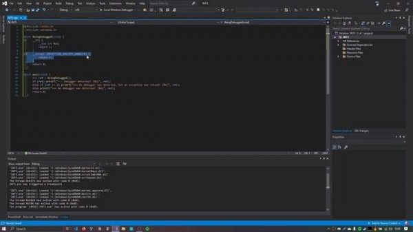 INT 3 Anti-Debugging DEMO and Bypass