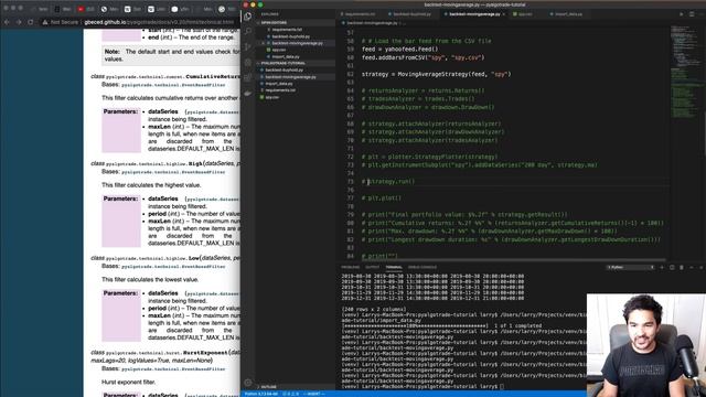 PyAlgoTrade Tutorial (Part 3) - Technicals, Analyzers, and Plotting смотреть онлайн