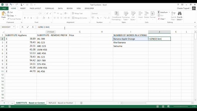 Use SUBSTITUTE or REPLACE to replace text in Excel смотреть онлайн