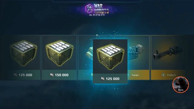 СУПЕР СУНДУК !!! WAR ROBOTS open a super game!!! смотреть онлайн