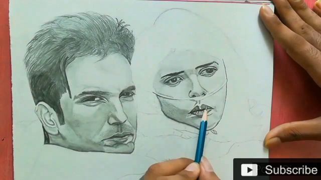 #Dilbechara | last tribute to Sushant Singh Rajput | dil bechara poster sketch | Meet sketch art смотреть онлайн
