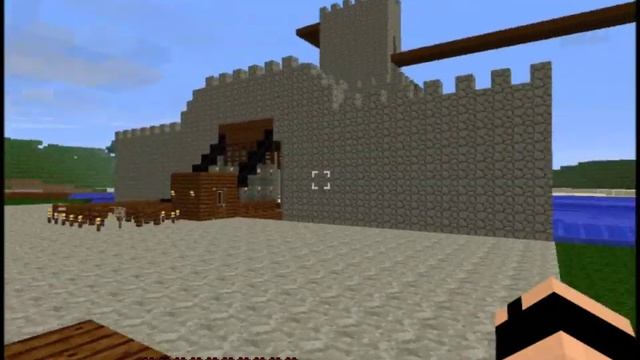 Minecraft - Achterbahn durch Schloss, Wasser und Untergrund смотреть онлайн